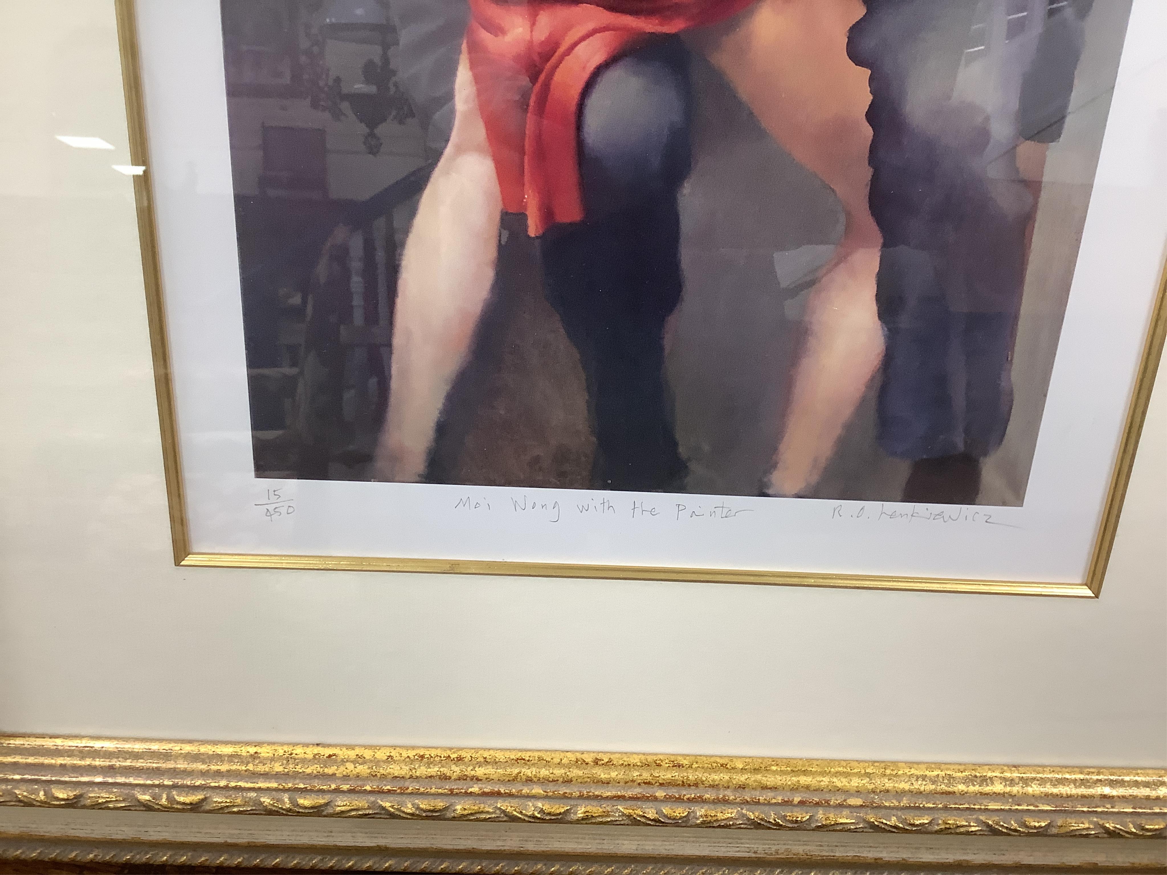 Robert Lenkiewicz (1941-2002), stochastic screened lithograph, 'The Barbican Fishermen 2000', signed in pencil, 15/250, 47 x 60cm. Condition - good